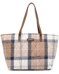 Barbour - Wetherham Quilted Tartan Bags - Lyst