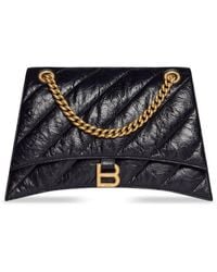Balenciaga - Crush Quilted Shoulder Bag - Lyst