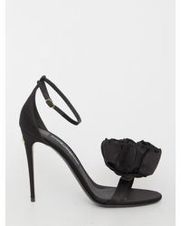 Dolce & Gabbana - Keira Sandals In Satin - Lyst