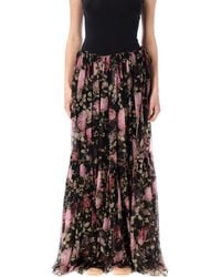Chloé - Gathered Maxi Skirt - Lyst