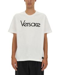 Versace - T-Shirt With 1978 Re-Edition Logo - Lyst