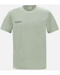 Woolrich - Safari Sage Cotton T-Shirt - Lyst