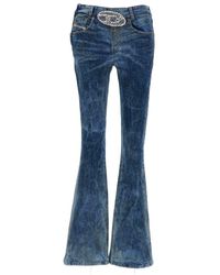 DIESEL - Low Waist Flare Jeans - Lyst