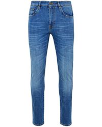 PT Torino Blue Cotton Rock Jeans