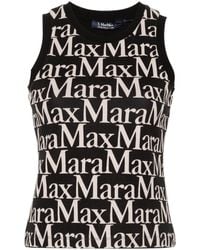 Max Mara - ' Max Mara "Ufo" Printed Scuba Top - Lyst