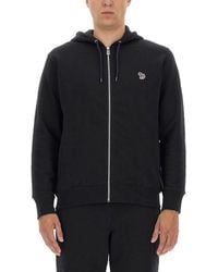 Paul Smith - Zebra Logo Cotton Hoodie - Lyst