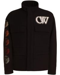 Off-White c/o Virgil Abloh - Varsity Virgin Wool Jacket - Lyst