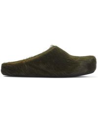 Marni - Deep Sage Calf Hair Fussbett Sabot Mules - Lyst