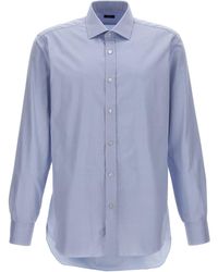 Barba Napoli - Textured Cotton Shirt - Lyst