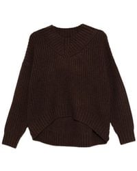 STAUD - Ribbed V-Neck Sweater - Lyst