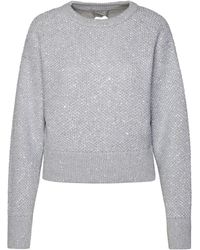 Stella McCartney - Grey Wool Blend Sweater - Lyst