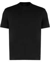 Emporio Armani - Cotton Crew-Neck T-Shirt - Lyst