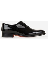 Santoni - Patent Leather Oxford Shoes - Lyst