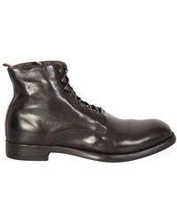 Officine Creative The Chronicle Ankle Boots Feature A Versatile Style Enhanced - Brown