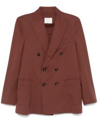 Circolo 1901 - Cotton Blended Double Breasted Blazer - Lyst