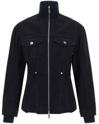 Jean Paul Gaultier - The Slit Denim Puffer Jackets - Lyst