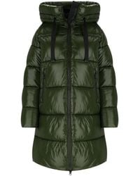 Save The Duck - Isabel Green Hooded Padded Coat - Lyst
