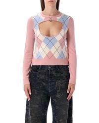 DIESEL - Romko Knit Argyle - Lyst