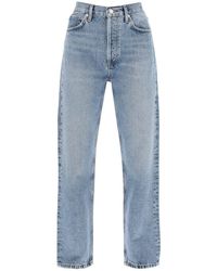 Agolde - Straight Leg Jeans From The 90's With High Waist - Lyst