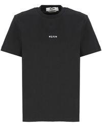 MSGM - T-shirts And Polos Black - Lyst