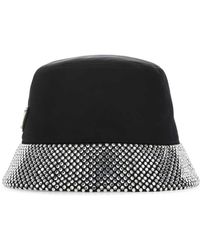 Prada - Re-nylon Embellished Bucket Hat - Lyst