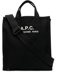 A.P.C. - Cabas Cotton Tote Bag - Lyst
