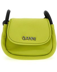 Ganni - Knot Mini Flap Over Crossbody Bag Crossbody Bags - Lyst