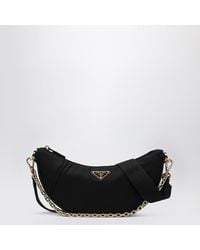 Prada - Demi-lune Shoulder Bag In Re-nylon - Lyst