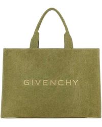 Givenchy - Khaki Canvas Shopping Bag - Lyst