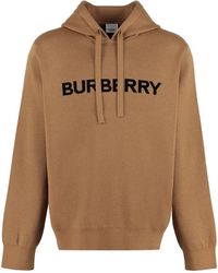 Burberry - Knitted Hoodie - Lyst