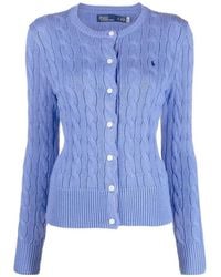 Polo Ralph Lauren - Polo Pony Cable-Knit Cardigan - Lyst