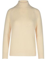 Purotatto - Ivory Cashmere Turtleneck Sweater - Lyst