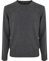 Roberto Collina - Long Sleeves Crew Neck Sweater Clothing - Lyst