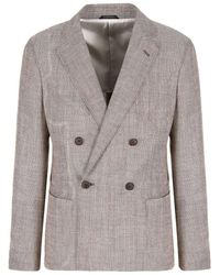 Giorgio Armani - Upton Line Double-breasted Jacket Clothing - Lyst
