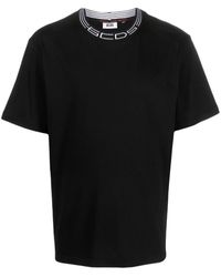 Gcds - Logo-neck Cotton T-shirt - Lyst