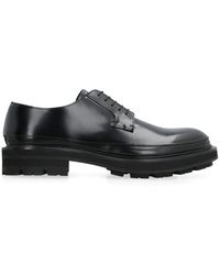 Alexander McQueen - Leather Lace-up Derby Shoes - Lyst
