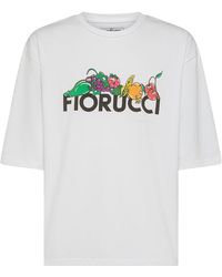 Fiorucci - Cotton T-Shirt With Fruit Print And Logo - Lyst