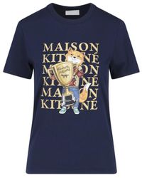 Maison Kitsuné - "fox Champion" T-shirt - Lyst