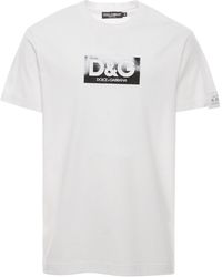 Dolce & Gabbana - Crewneck T-Shirt With Logo Print - Lyst