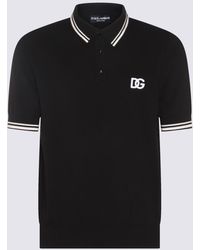 Dolce & Gabbana - And Cotton Blend Polo Shirt - Lyst