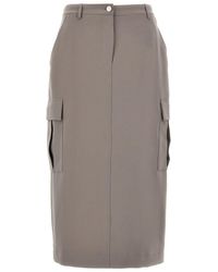 Theory - 'Relaxed Cargo' Skirt - Lyst