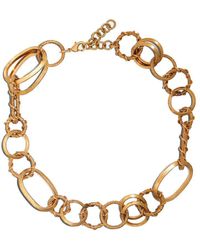 DSquared² - Rings Chain Vintage Gold Necklace - Lyst