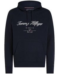 Tommy Hilfiger - Script Logo Hoody - Lyst