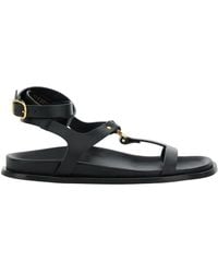 Alohas - 'Kizzi' Sandals With Ankle Strap And Logo On The Insole - Lyst