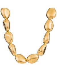 FEDERICA TOSI - 'Lace Stone' Metallic Necklace With Chunky Design And Without Closure - Lyst