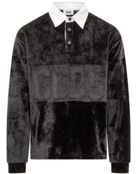 Gcds - Velvet Polo Shirt - Lyst