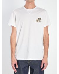 Moncler - T-Shirt With Double Logo Patches - Lyst