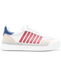 DSquared² - New Jersey Leather Sneakers - Lyst