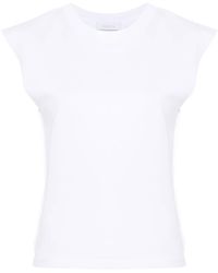 Rabanne - Cotton T-Shirt With Chain Detail On The Back - Lyst