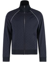 Gucci - Nylon Cotton Gg Jacquard Track Top - Lyst